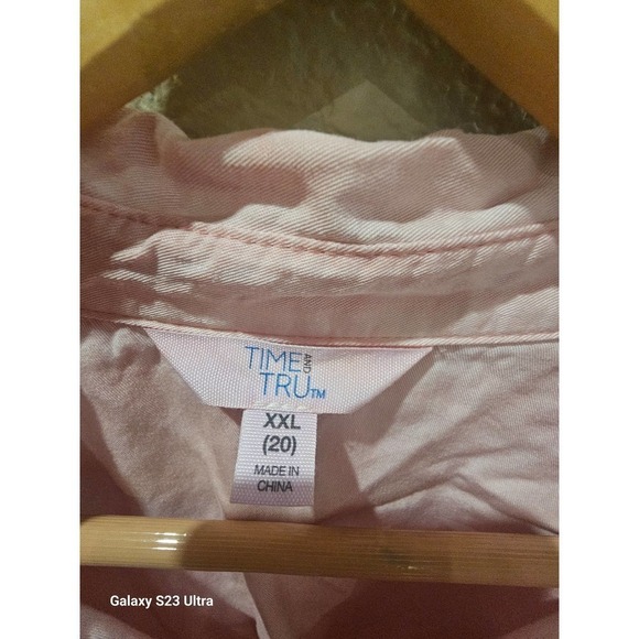 Men's, szXXL/20 button up dress shirt,in pink - Picture 2 of 5